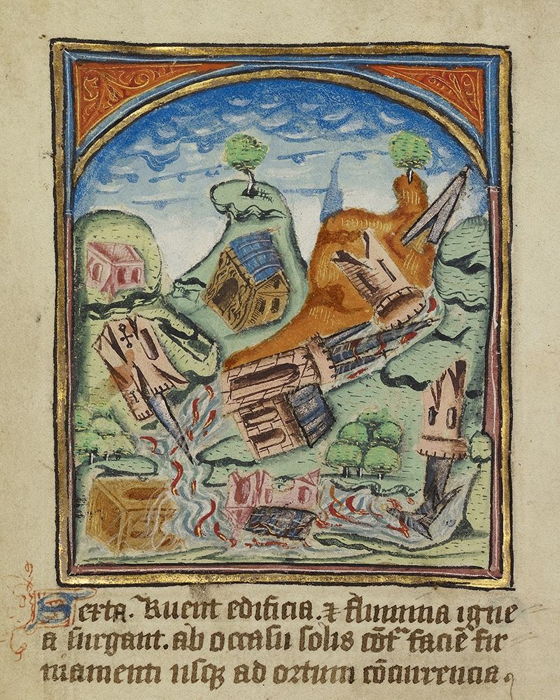 The Sixth Sign before the Day of Judgement art print by Unknown 12th Century English Illuminator for $57.95 CAD