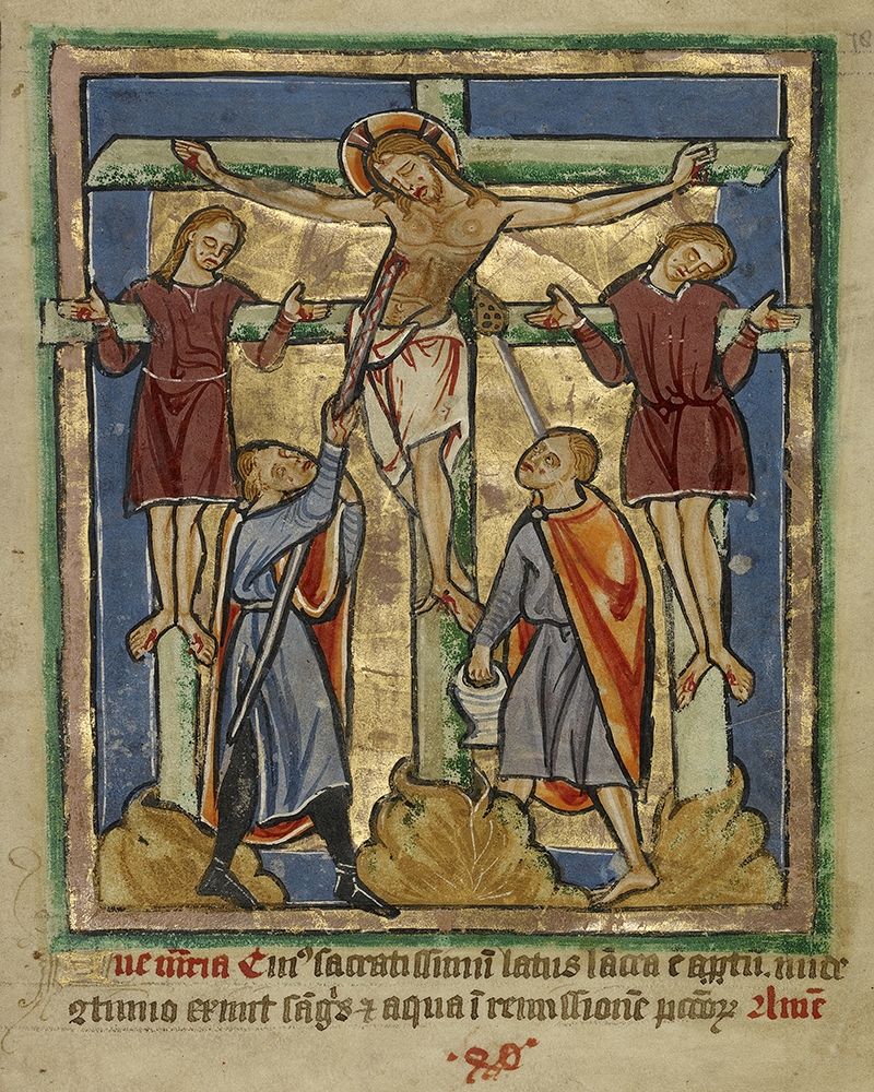 Decorated Text Page art print by Unknown 12th Century English Illuminator for $57.95 CAD