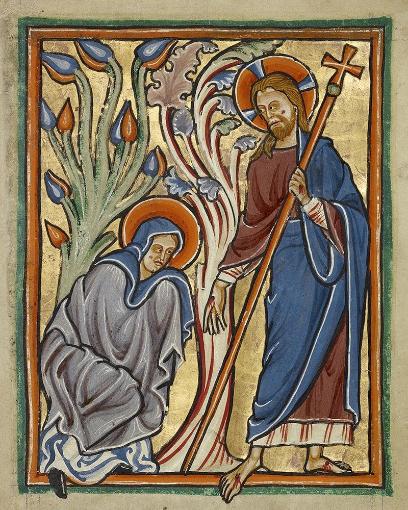 Noli me Tangere art print by Unknown 12th Century English Illuminator for $57.95 CAD