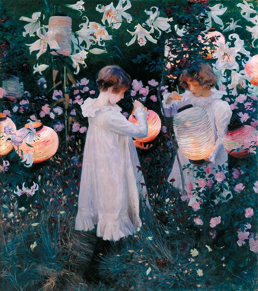 Carnation, Lily, Lily, Rose, 1885 art print by John Singer Sargent for $57.95 CAD