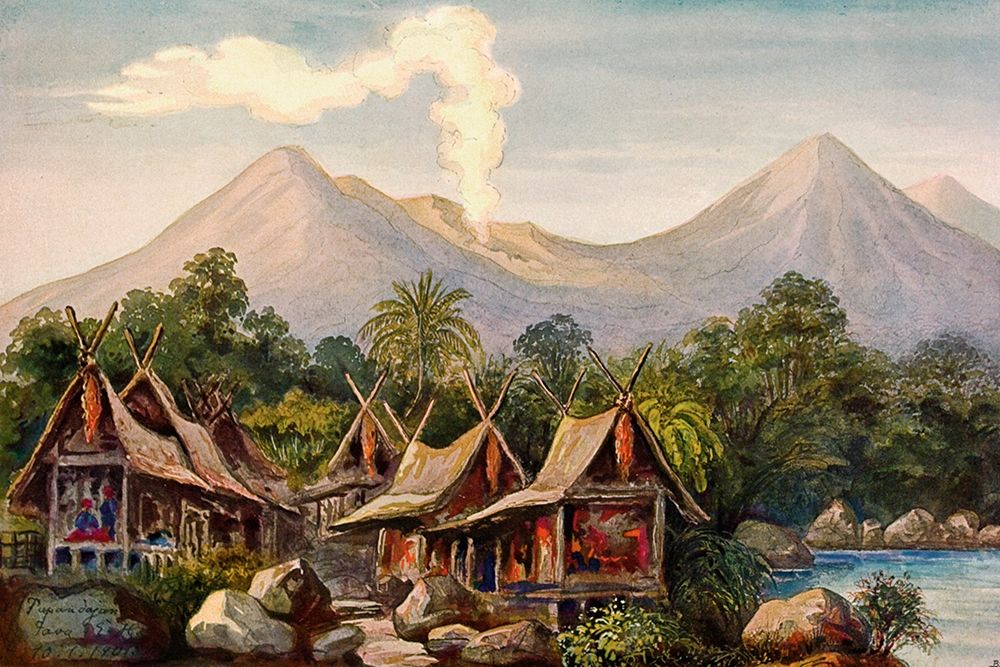 Vulkan Papandajan auf Java art print by Ernst Haeckel for $57.95 CAD