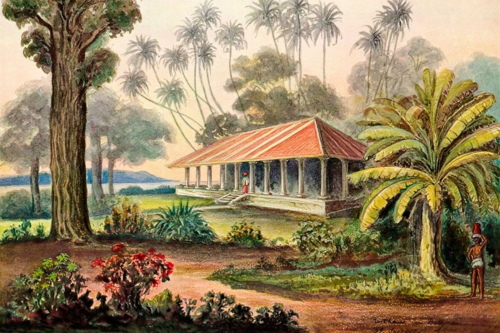 Rasthaus von Belligemma Sudkuste von Ceylon art print by Ernst Haeckel for $57.95 CAD
