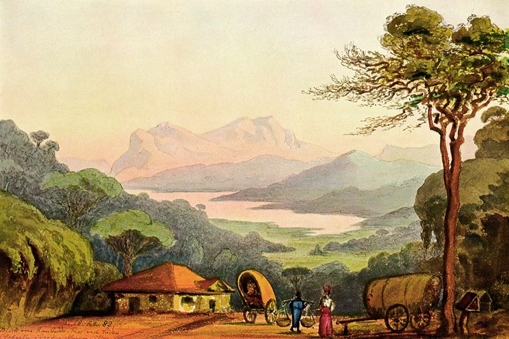 Nurellia-See Vom Rambodde-Paß, Ceylon art print by Ernst Haeckel for $57.95 CAD