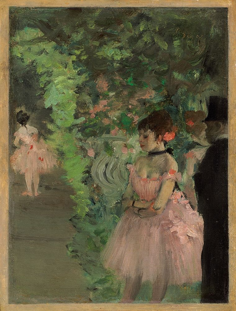 Dancers Backstage, 1876/1883 art print by Edgar Degas for $57.95 CAD