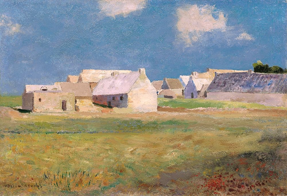 Breton Village, 1890 art print by Odilon Redon for $57.95 CAD