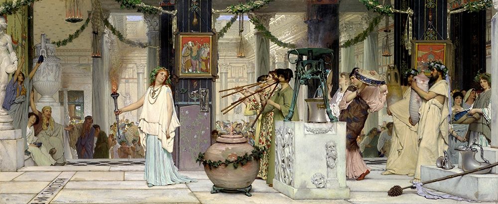 The Vintage Festival, 1871 art print by Sir Lawrence Alma-Tadema for $57.95 CAD