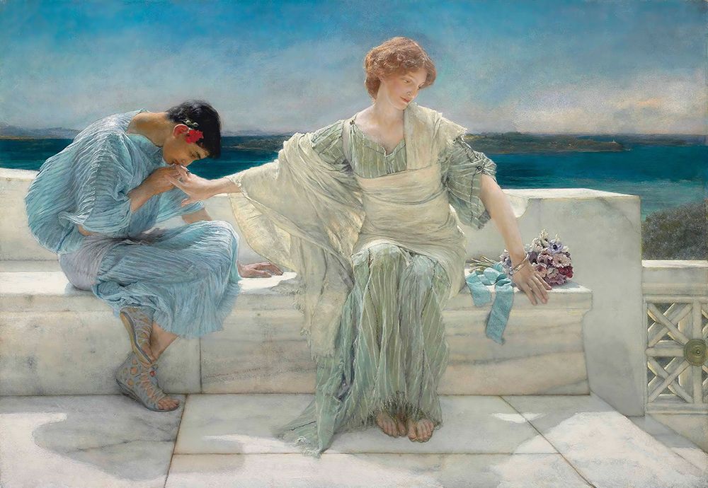 Ask Me No More, 1906 art print by Sir Lawrence Alma-Tadema for $57.95 CAD
