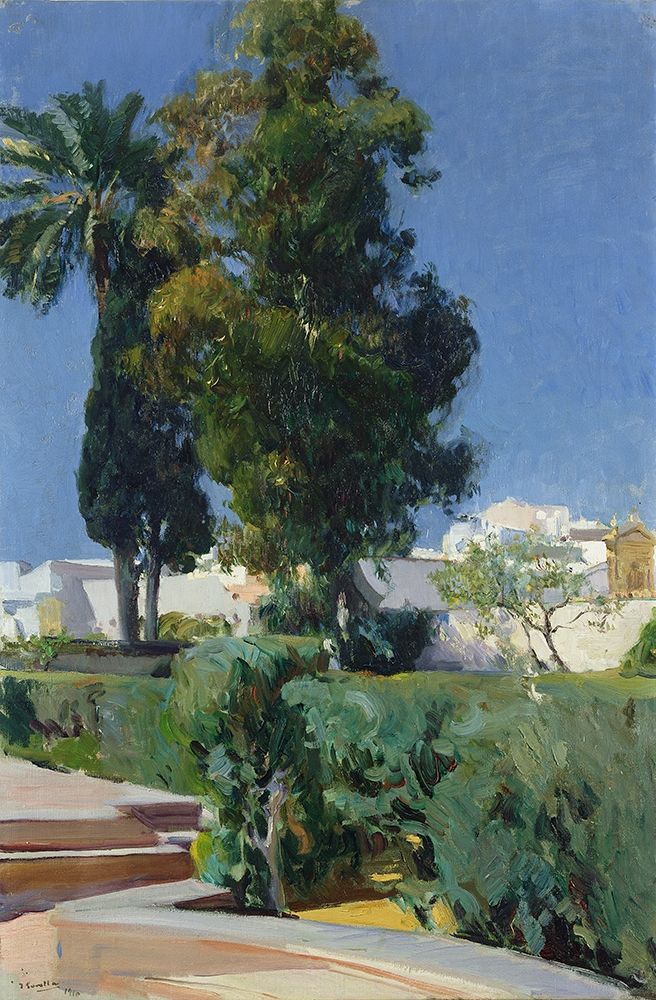 Corner of the Garden, Alcazar, Sevilla art print by Joaquin Sorolla Y Bastida for $57.95 CAD