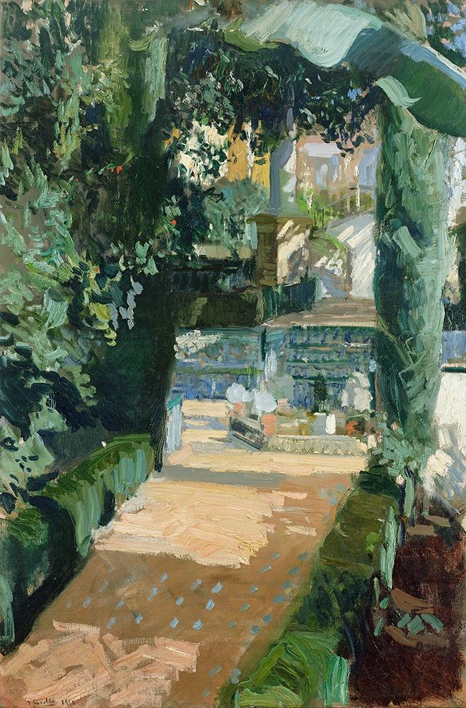 Court of the Dances, Alcazar, Sevilla art print by Joaquin Sorolla Y Bastida for $57.95 CAD