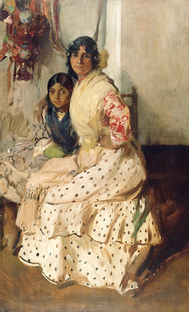Pepilla the Gypsy and Her Daughter art print by Joaquin Sorolla Y Bastida for $57.95 CAD