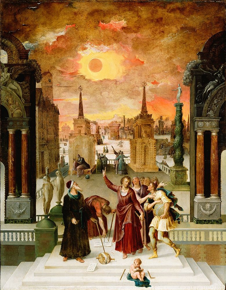 Dionysius the Areopagite Converting the Pagan Philosophers art print by Antoine Caron for $57.95 CAD