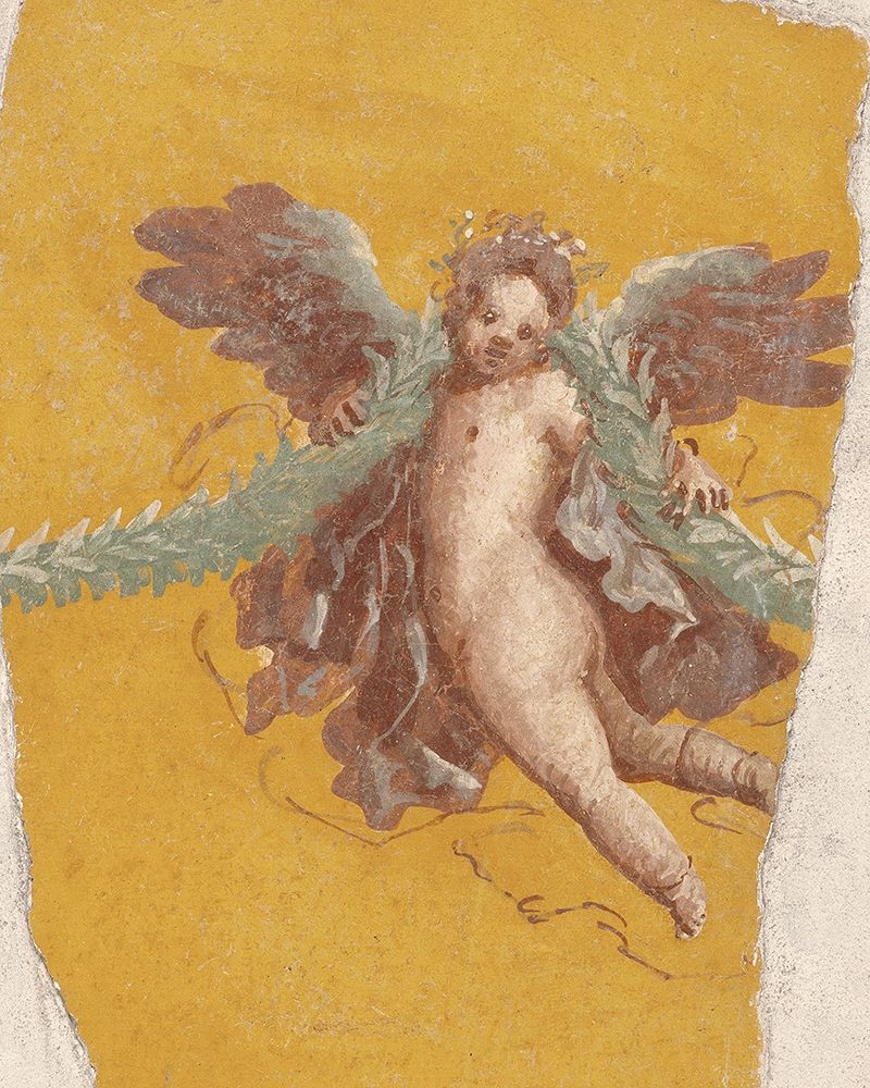 Fresco Fragment art print by Unknown 1st Century Roman Artisan for $57.95 CAD