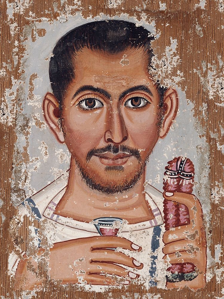 Mummy Portrait of a Bearded Man art print by The Brooklyn Painter for $57.95 CAD