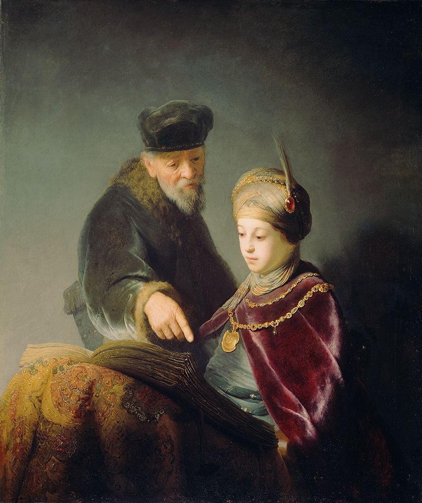 A Young Scholar and his Tutor art print by Rembrandt for $57.95 CAD