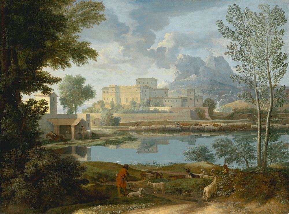 Landscape with a Calm (Un Temps calme et serein) art print by Nicolas Poussin for $57.95 CAD