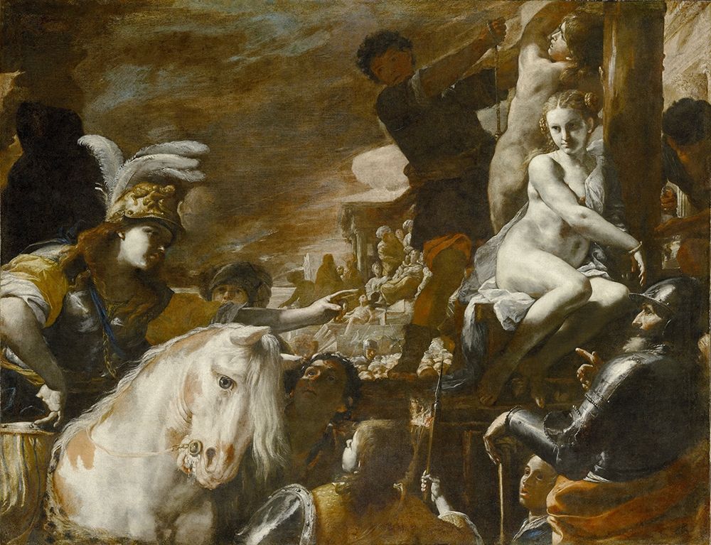 Clorinda Rescuing Sofronia and Olindo art print by Mattia Preti for $57.95 CAD