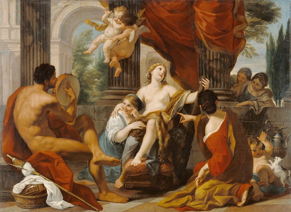 Hercules and Omphale art print by Luigi Garzi for $57.95 CAD