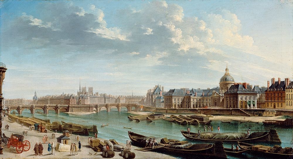 A View of Paris with the Ile de la Cite art print by Jean-Baptiste Raguenet for $57.95 CAD