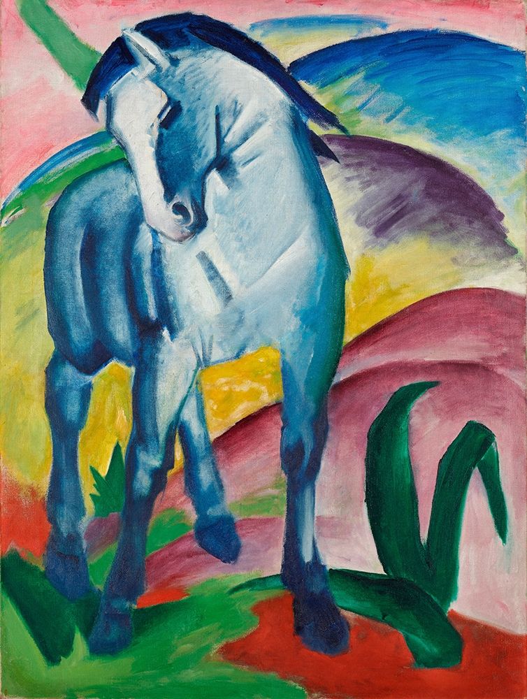 Blue Horse I, 1911 art print by Franz Marc for $57.95 CAD