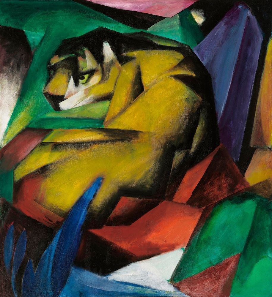 The Tiger, 1912 art print by Franz Marc for $57.95 CAD