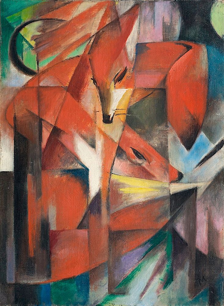 The Fox, 1913 art print by Franz Marc for $57.95 CAD