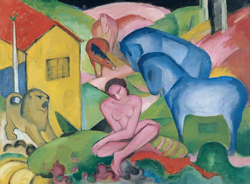The Dream, 1912 art print by Franz Marc for $57.95 CAD