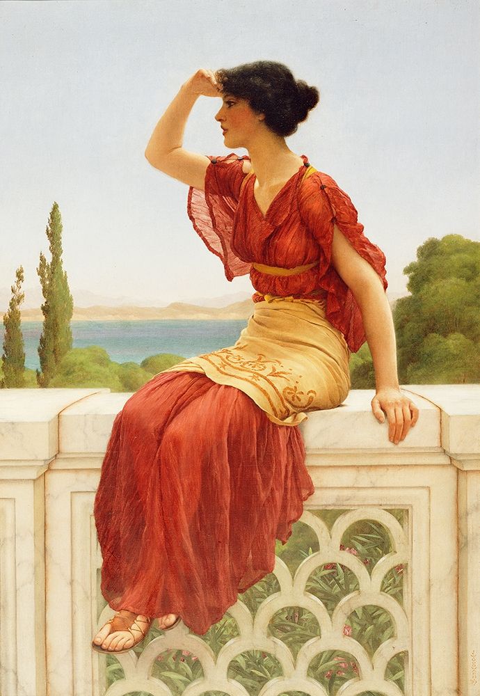 The Signal art print by John William Godward for $57.95 CAD