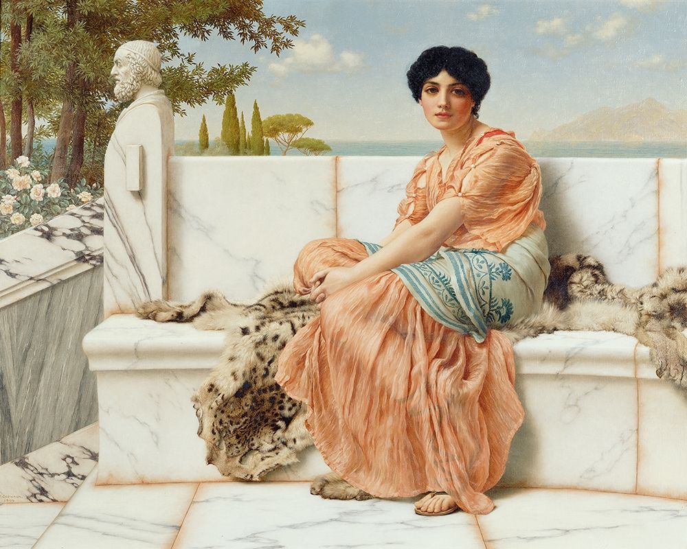Reverie art print by John William Godward for $57.95 CAD