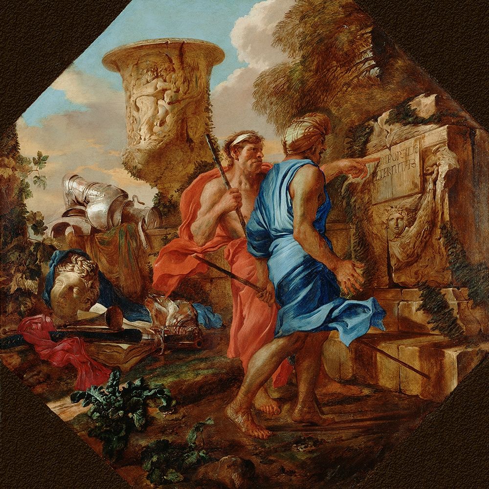 Arcadian Shepherds art print by Giovanni Benedetto Castiglione for $57.95 CAD