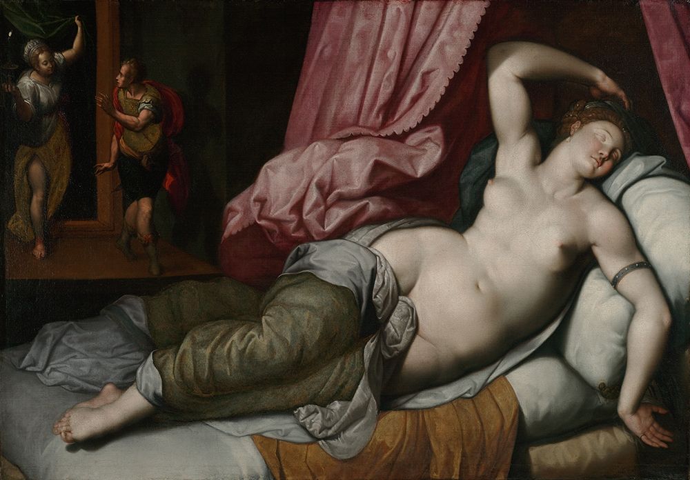 Paris Being Admitted to the Bedchamber of Helen art print by Jacob de Backer for $57.95 CAD