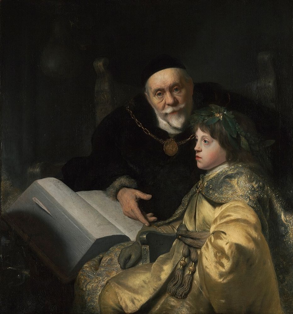 Prince Charles Louis of the Palatinate with his Tutor Wolrad von Plessen in Historical Dress art print by Jan Lievens for $57.95 CAD
