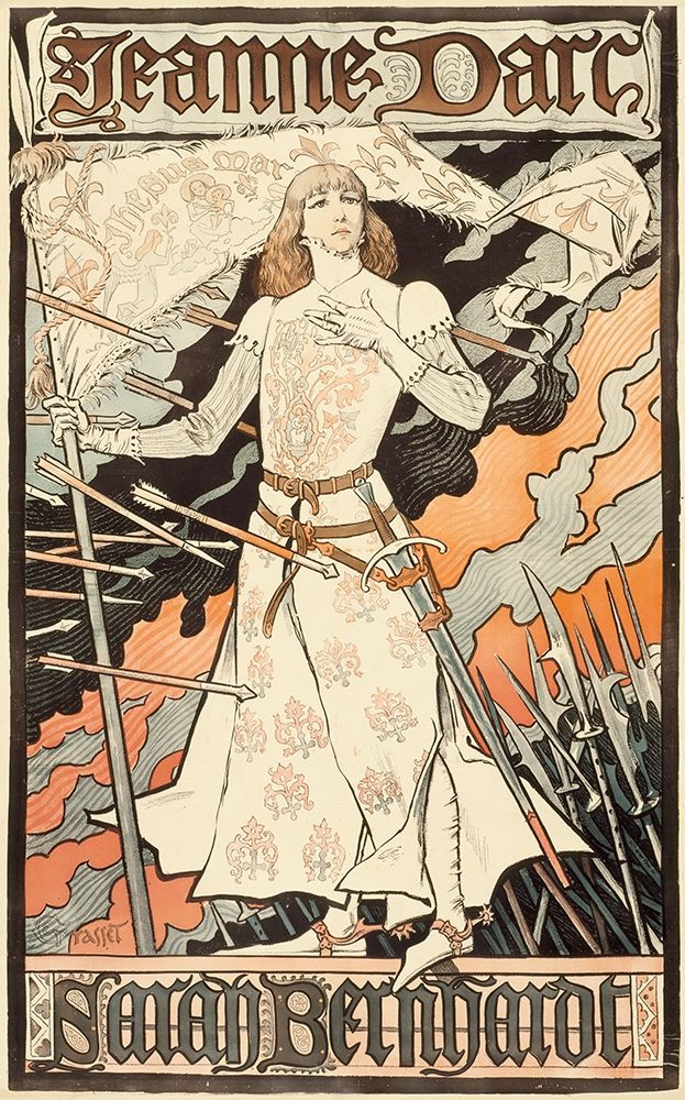 Jeanne dArc-Sarah Bernhardt art print by Grasset Grasset for $57.95 CAD