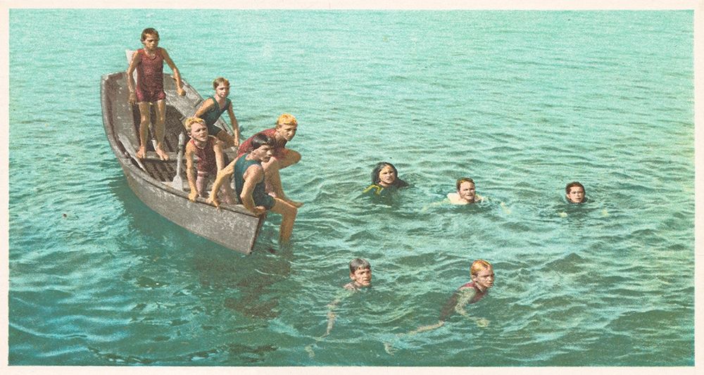 Diving For Coins, Santa Catalina, Calif., 1898 art print by Detroit Publishing Co. for $57.95 CAD