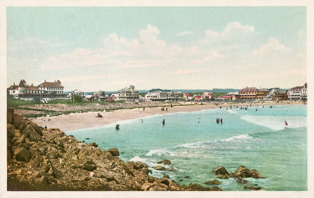 Bathing At York Beach, York Beach, Me., 1898 art print by Detroit Publishing Co. for $57.95 CAD
