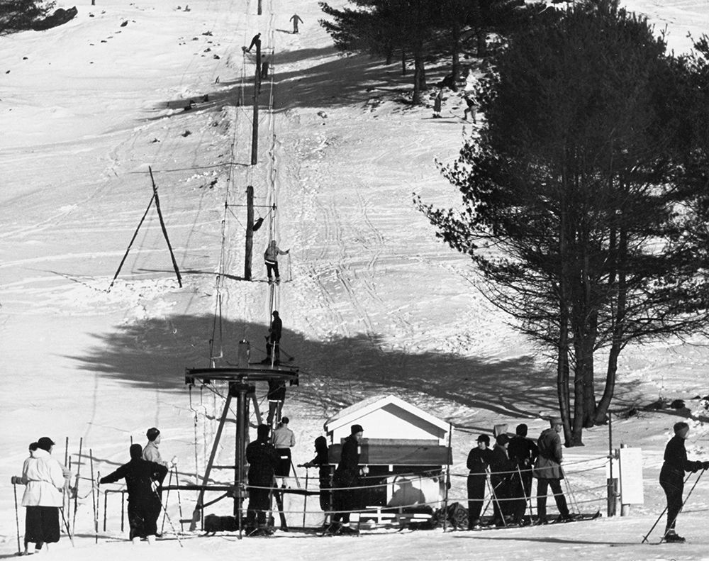 Ski Tow - Hanover, New Hampshire, 1936 art print by Arthur Rothstein for $57.95 CAD