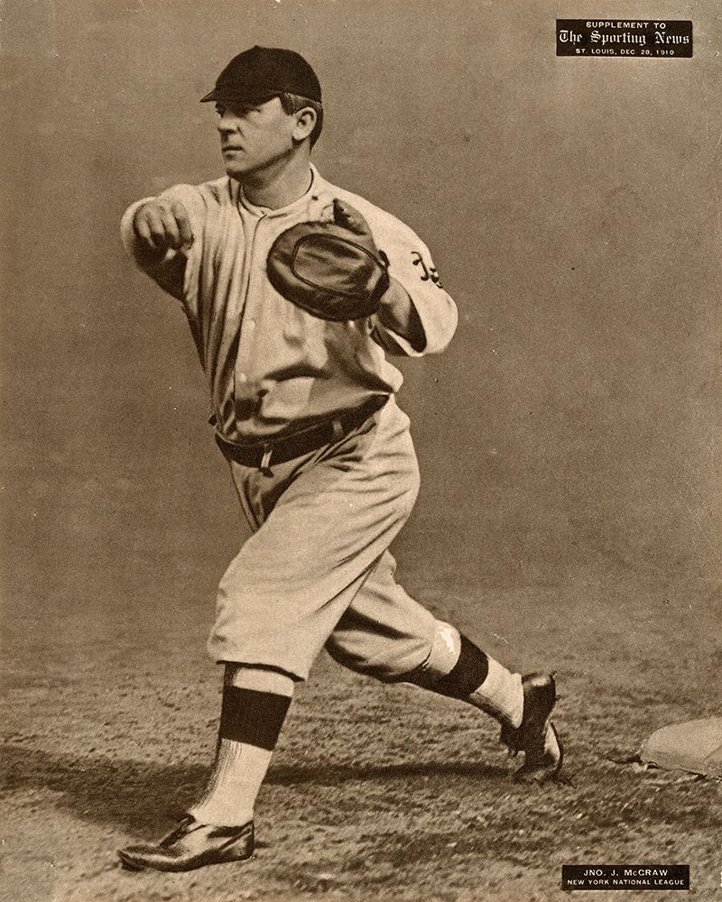 John J. Mcgraw, New York National League, 1880 art print by Leopold Morse Goulston Baseball Collection for $57.95 CAD