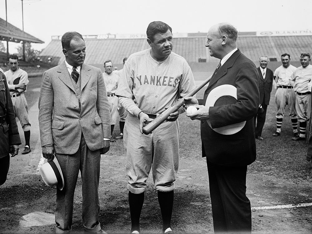Babe Ruth, 1928 art print by Harris and Ewing Collection (Library of Congress) for $57.95 CAD