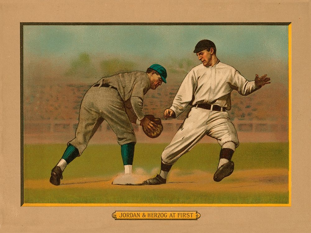 Jordan and Herzog at First art print by American Tobacco Company for $57.95 CAD