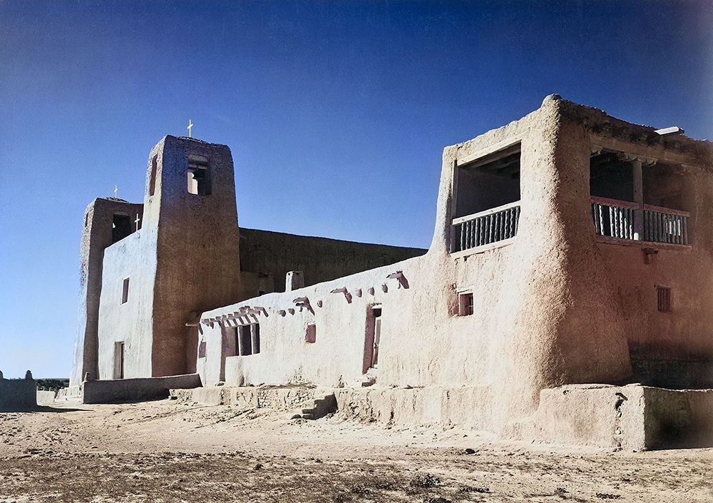 Church-Acoma Pueblo-New Mexico Color art print by Ansel Adams for $57.95 CAD