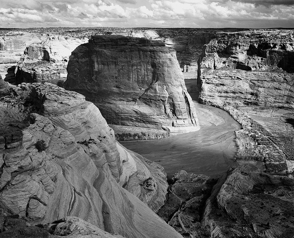 View of valley from mountain, Canyon de Chelly, Arizona - National Parks and Monuments, 1941 art print by Ansel Adams for $57.95 CAD