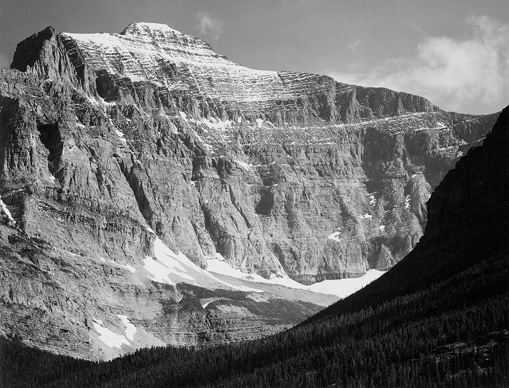 View from Going-to-the-Sun Chalet, Glacier National Park - National Parks and Monuments, Montana, 19 art print by Ansel Adams for $57.95 CAD