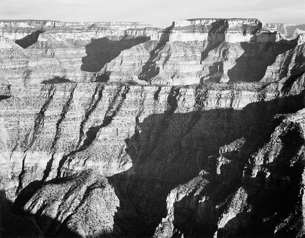 Grand Canyon from North Rim - National Parks and Monuments, 1940 art print by Ansel Adams for $57.95 CAD