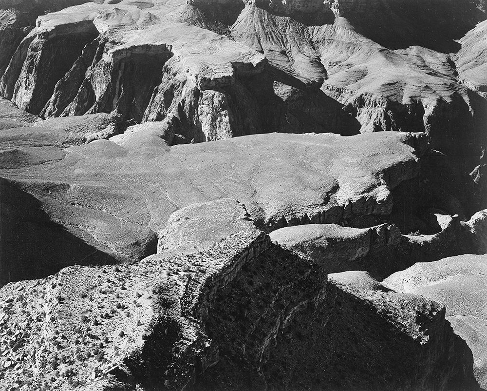 View from Yava Point, Grand Canyon National Park, Arizona - National Parks and Monuments, 1940 art print by Ansel Adams for $57.95 CAD