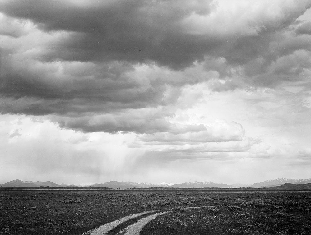 Roadway near Grand Teton National Park, Wyoming, 1941 art print by Ansel Adams for $57.95 CAD