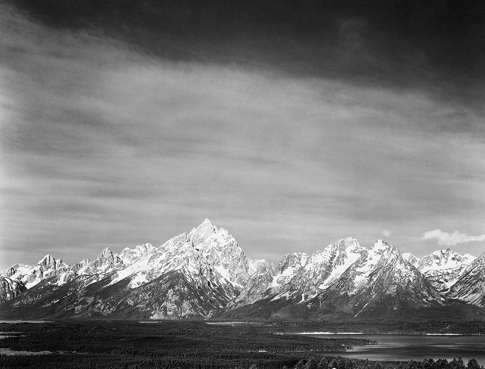 Tetons from Signal Mountain, Grand Teton National Park, Wyoming, 1941 art print by Ansel Adams for $57.95 CAD