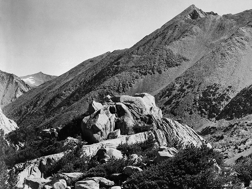 Peak near Rac Lake, Kings River Canyon, proposed as a national park, California, 1936 art print by Ansel Adams for $57.95 CAD