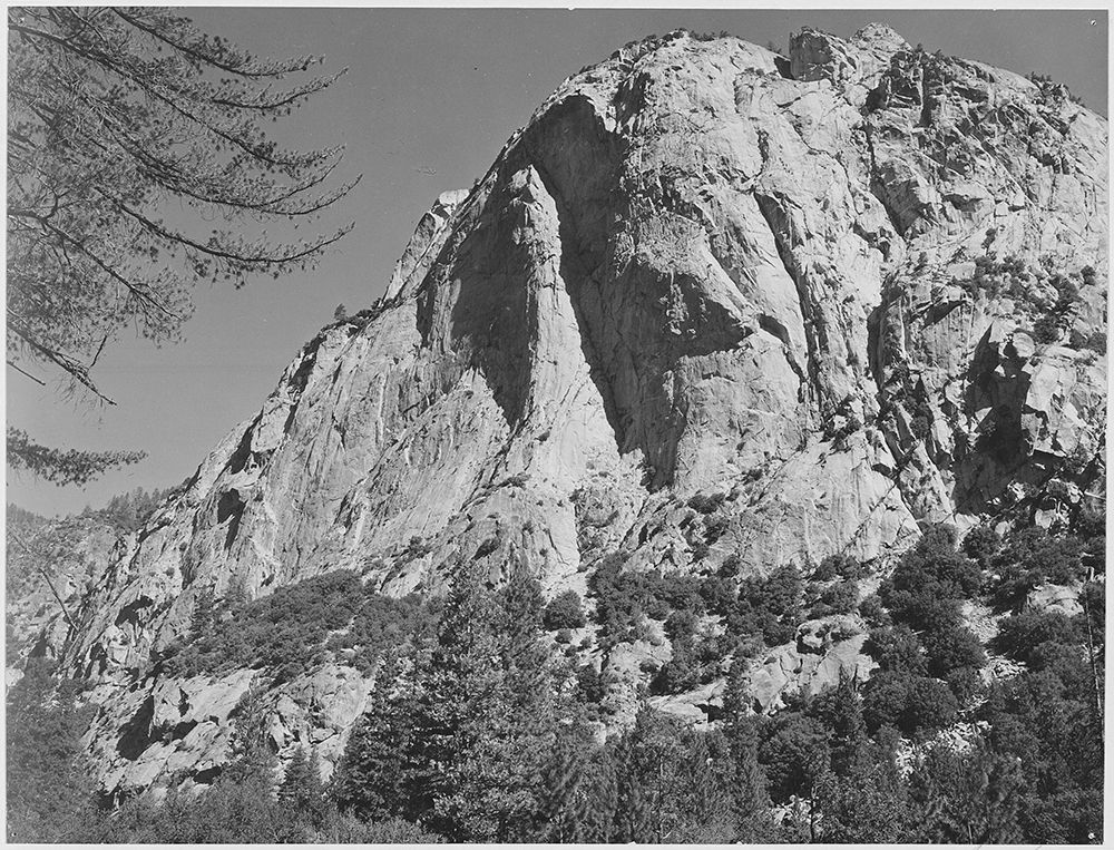 North Dome, Kings River Canyon,  proposed as a national park, California, 1936 art print by Ansel Adams for $57.95 CAD