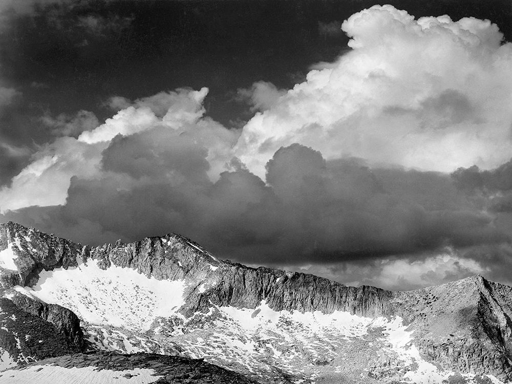 Clouds - White Pass, Kings River Canyon, proposed as a national park, California, 1936 art print by Ansel Adams for $57.95 CAD