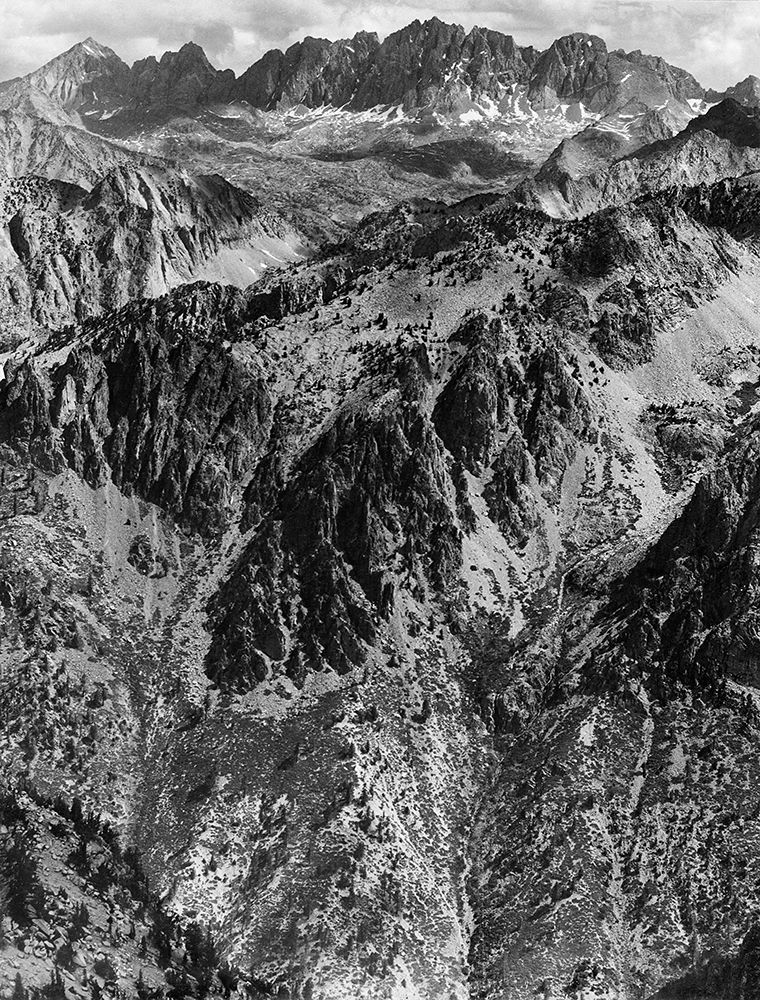 North Palisades from Windy Point, Kings River Canyon, proposed as a national park, California, 1936 art print by Ansel Adams for $57.95 CAD