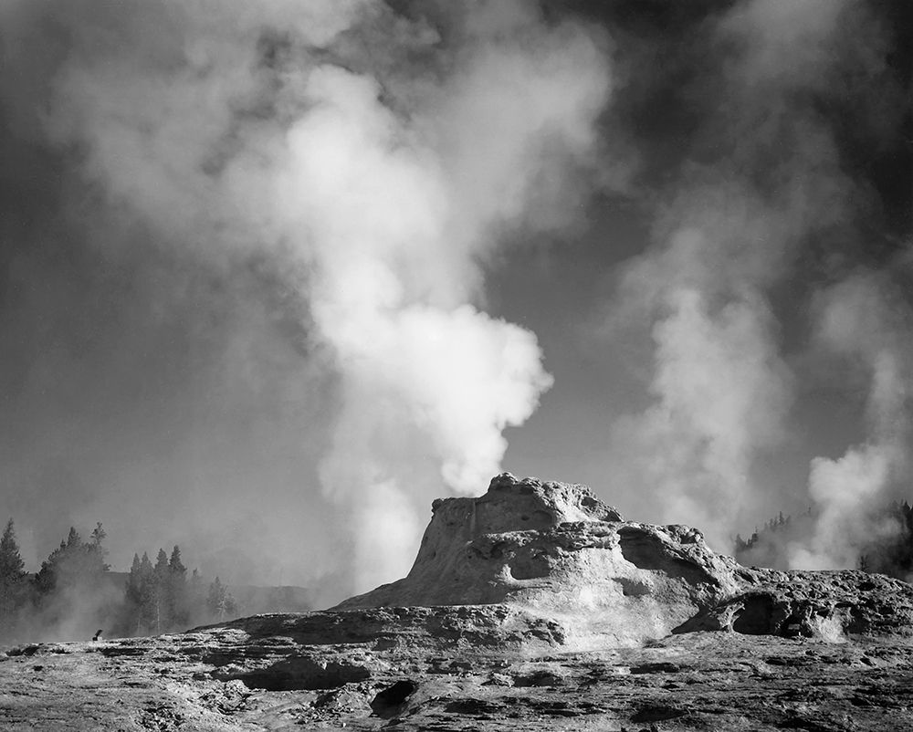 Castle Geyser Cove, Yellowstone National Park, Wyoming, ca. 1941-1942 art print by Ansel Adams for $57.95 CAD